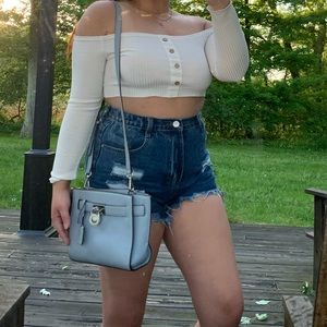 Light Blue Michael Kors Purse